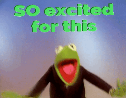 Auszubildende gesucht! Jetzt bewerben! Kermit der Frosch als GIF "So exited for this"