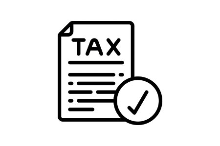 Tax compliance services Icon - Tax paper